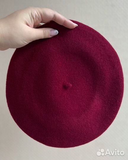 Берет чешский тонак (цвет винный бордо)