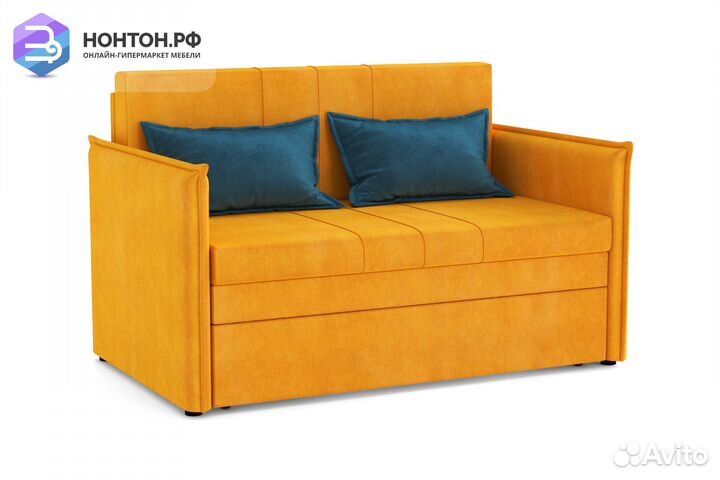 Диван выкатной Дэнди горчичный