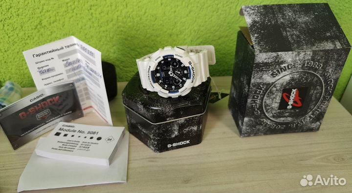 Часы Casio G-shock GA-100B-7A Оригинал Новые