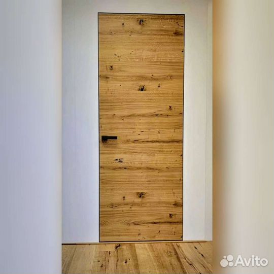 Дверь скрытого монтажа шпон