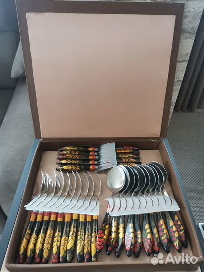 Столовые приборы хохлома СССР