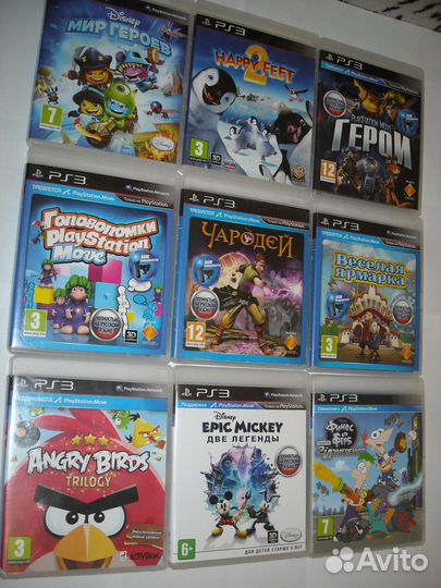 Детские диски на ps3