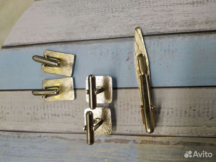 Запонки + зажим для галстука