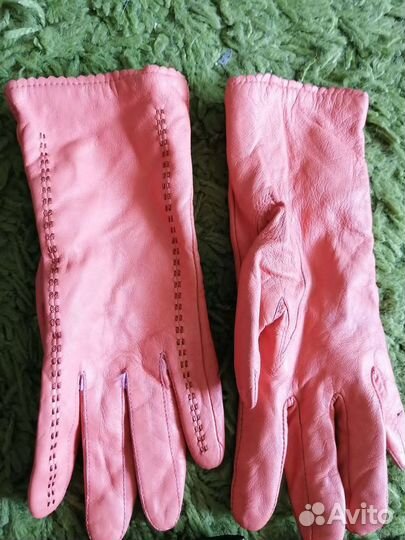 Перчатки женские кожаные 7 5