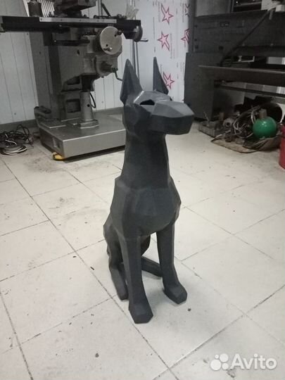 Собака из металла