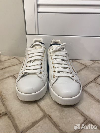 Кеды dolce&gabbana Leather sneakers