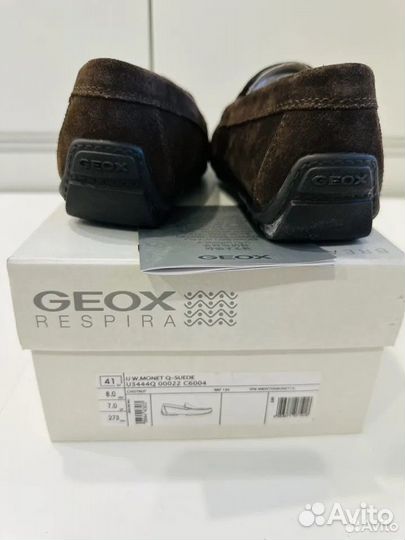 Мокасины, туфли Geox новые, р 39-45, замша