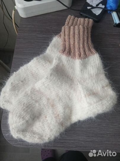 Носки шерстяные мужские вязаные