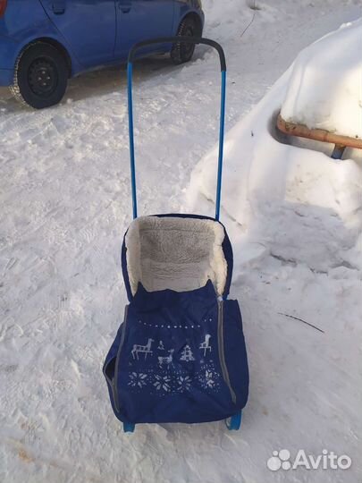 Детские санки с колесами