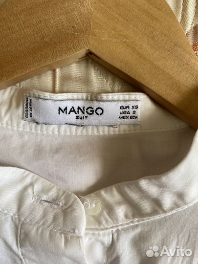 Блузка рубашка школьная Mango