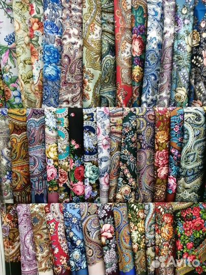 Павловопосадский платок шерсть