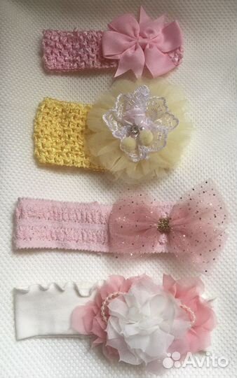 Повязочка на голову для малышки