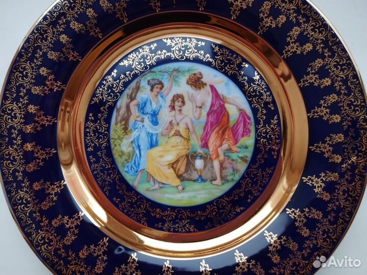 Блюдо, Epiag, Чехословакия,кобальт