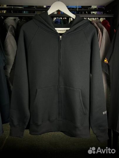 Зип худи essentials черный S M L XL