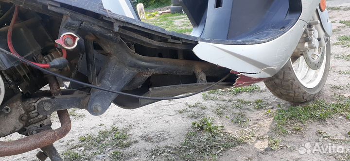 Скутер на ходу