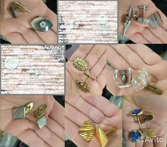 Запонки и зажим для галстука