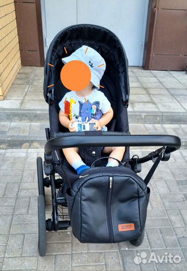 Детские коляски 3 в 1 из эко кожи