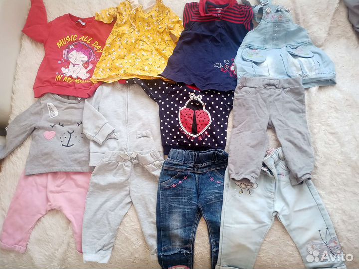 Вещи пакетом для девочки 80-86
