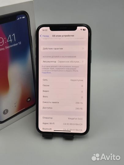iPhone X, 256 ГБ