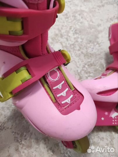 Роликовые коньки растущие 26-27-28+ защита