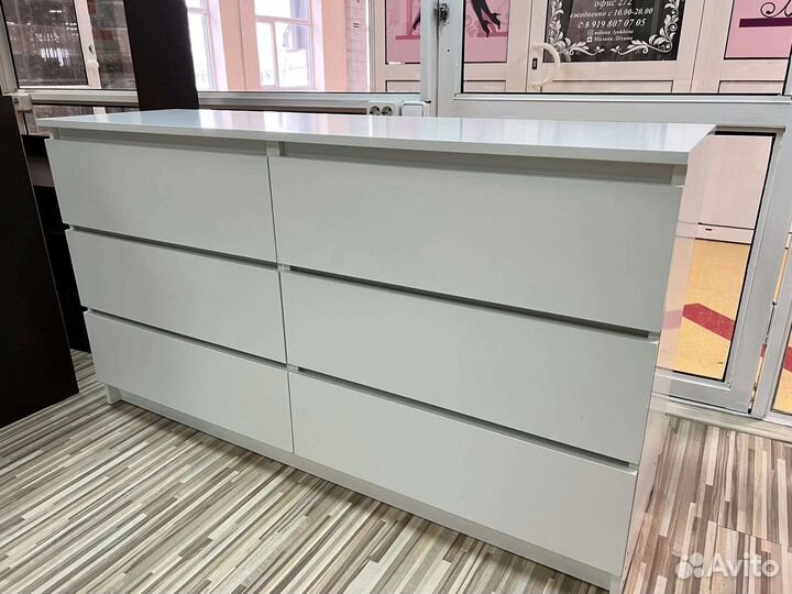 Комод Остин 1,4м 6 ящиков