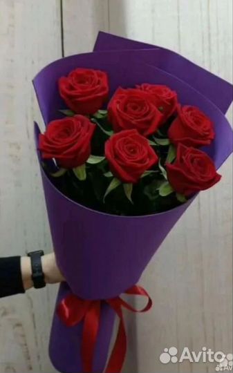 Букет #57 Красные Розы 60 см Доставка Цветов