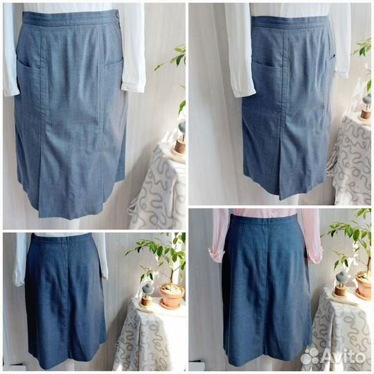 Костюм с юбкой+2 блузы р42-44 Винтаж ретро