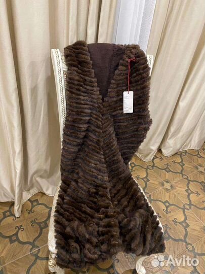 Палантин из норки оригинал новый