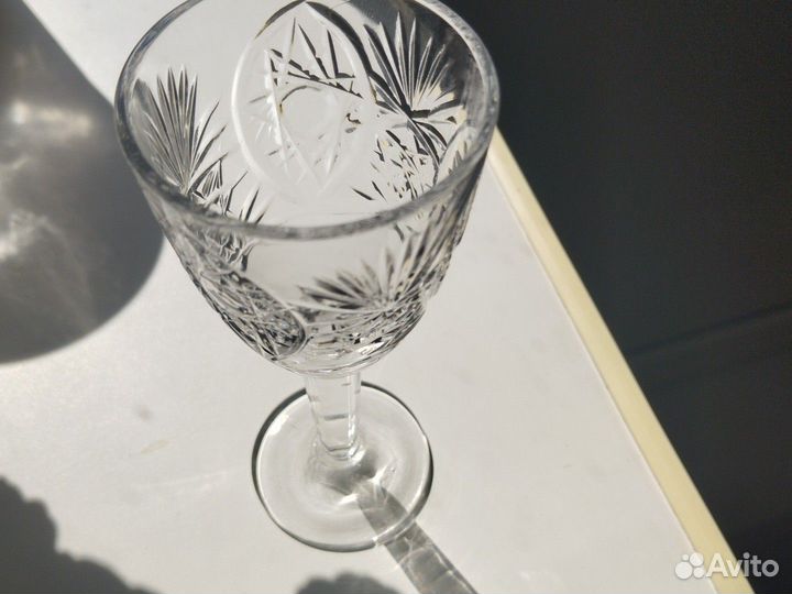 Хрустальные рюмки на ножке СССР