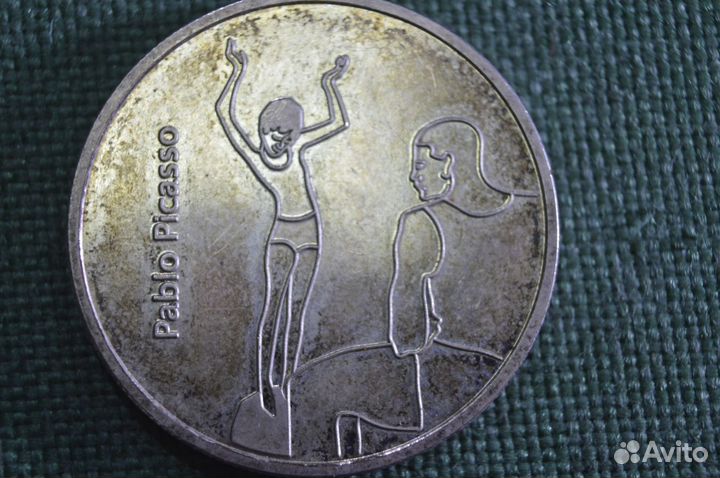 Жетон Пабло Пикассо, 100 лет, 1912 - 2012 гг. гмии