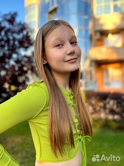 Кроп топ с длинным рукавом