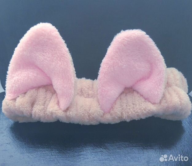 Новая повязка на голову с ушками косметическая