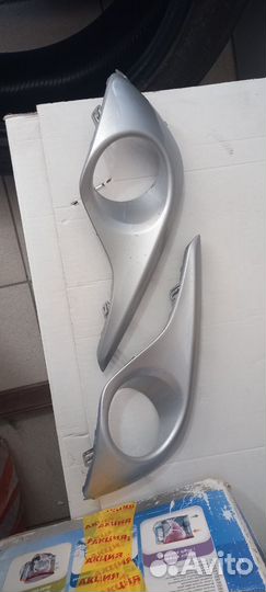 Окантовка, накладка для птф Тойота Хайландер