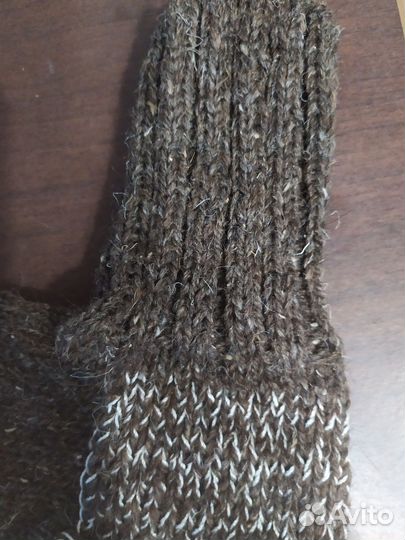 Носки шерстяные мужские вязаные