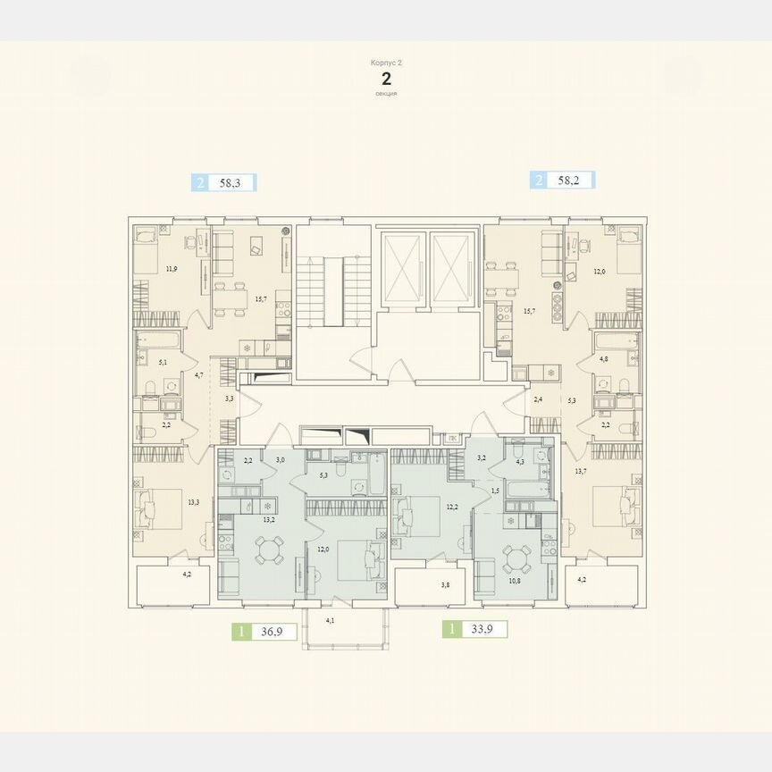 1-к. квартира, 33,9 м², 10/11 эт.