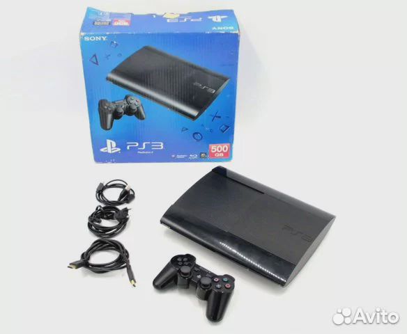 Sony PS3 Super Slim 500GB В коробке