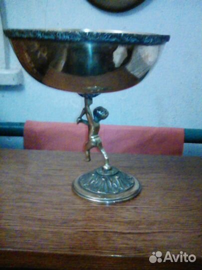 Антикварные вазы для фруктов бронза, латунь