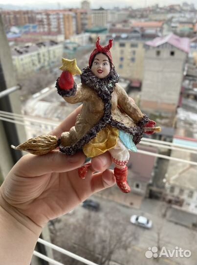 Ватная игрушка Солоха