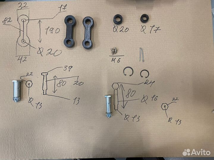 Рем.комплект рулевых тяг HC 2-3.5 t R series (на о