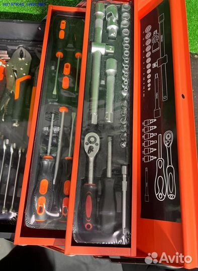 Набор 85 предметов металлический кейс (Арт.69818)