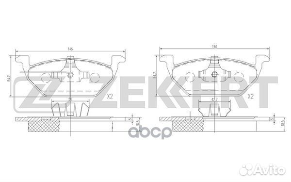 Колодки торм. диск. передн. Audi A1 10- A3 96