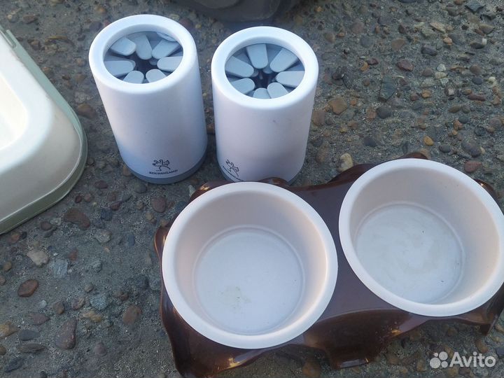 Туалет для собаки, лапомойки, миски