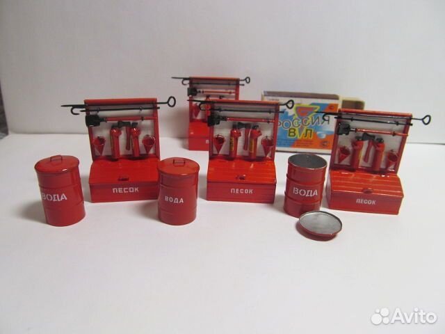 Модель в 43 масштабе. Пожарный щит в 43 масштабе