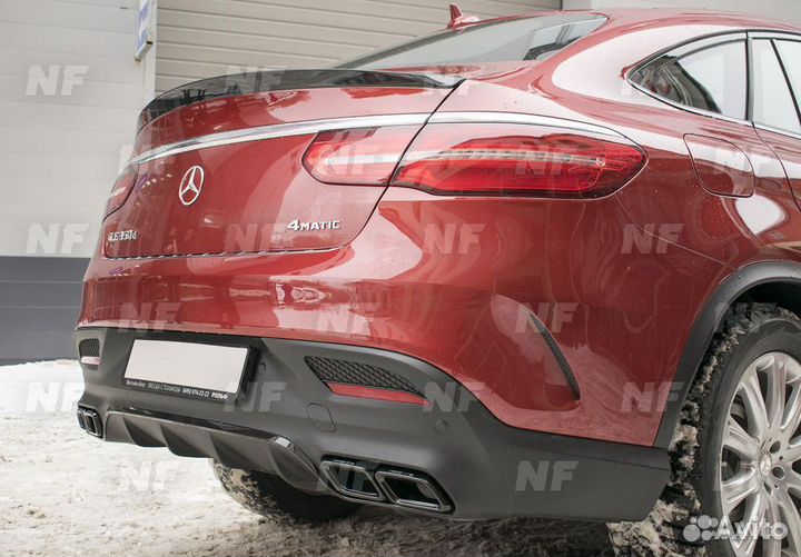 Диффузор насадки 63 AMG Mercedes GLE Coupe