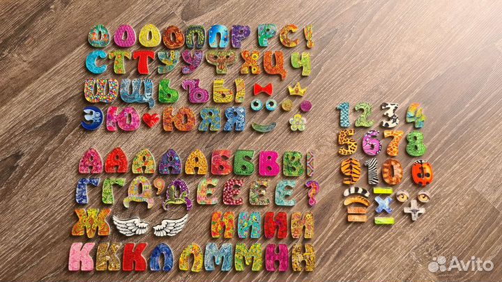 Счастливая азбука оргстекло, пазлы, магнит