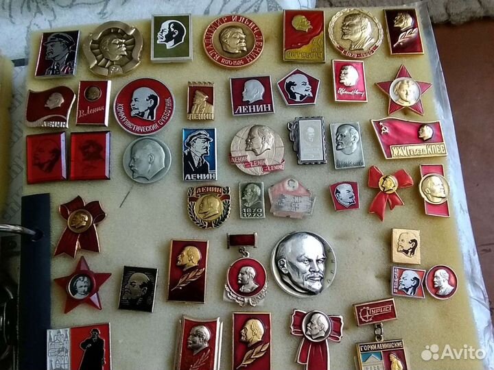 Значки Ленин, комсомол