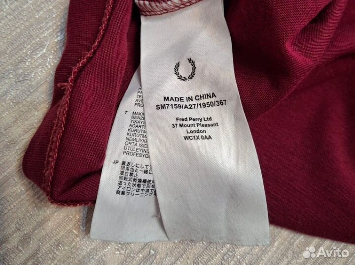 Лонгслив fred perry Оригинал