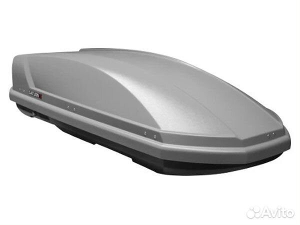 Багажник автобокс на крышу Saturn 700 Grey Bracket