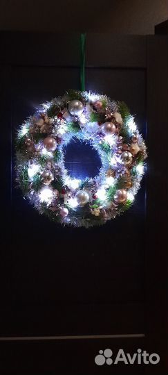 Новогодний венок на дверь