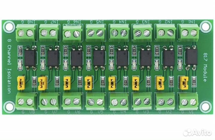 Модули опторазвязки, 4, 8 каналов. Модуль оптопар